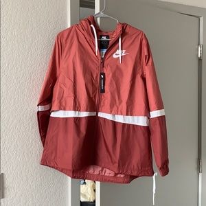 NWT Red/pink Nike windbreaker